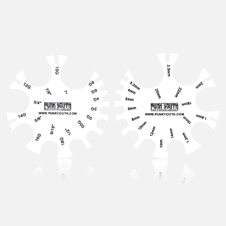 PUNKYOUTH Ear Tunnels & Plugs Measurement Tool (Free Gift, Do Not Order)