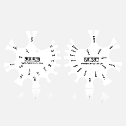 PUNKYOUTH Ear Tunnels & Plugs Measurement Tool (Free Gift, Do Not Order)