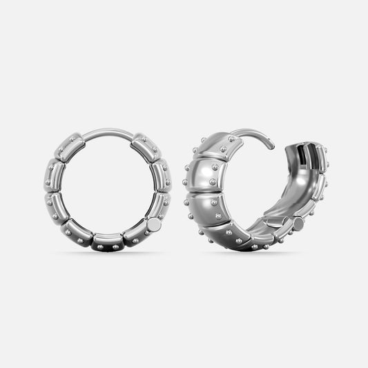 LAMINAR PLATE HOOP EARRINGS