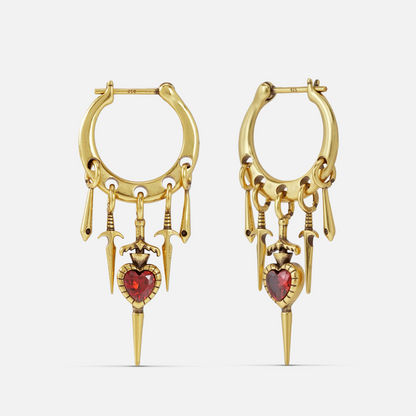 CRIMSON VOW EARRINGS