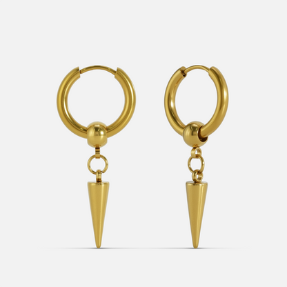 Aurum Spike Hoop Earrings