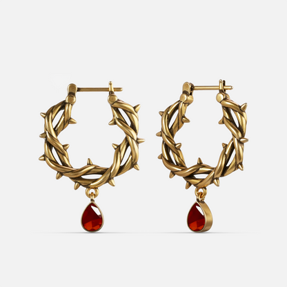 BLOOD THORN CROWN EARRINGS