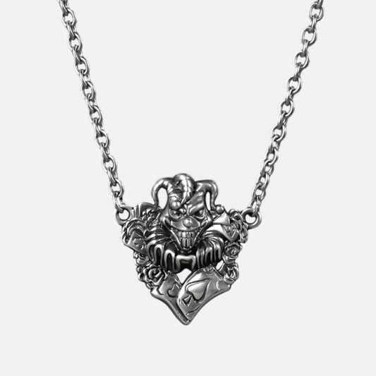 REBELLIOUS JOKER ROSE NECKLACE