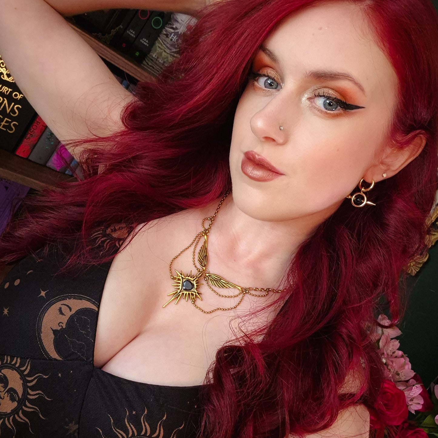CELESTIAL STARBURST WINGS NECKLACE