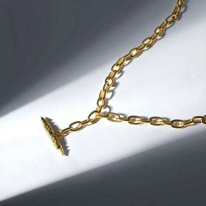 LAMINAR AXIS SPIKE CHAIN NECKLACE
