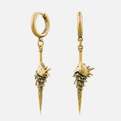 SHELL SPIKES EARRINGS