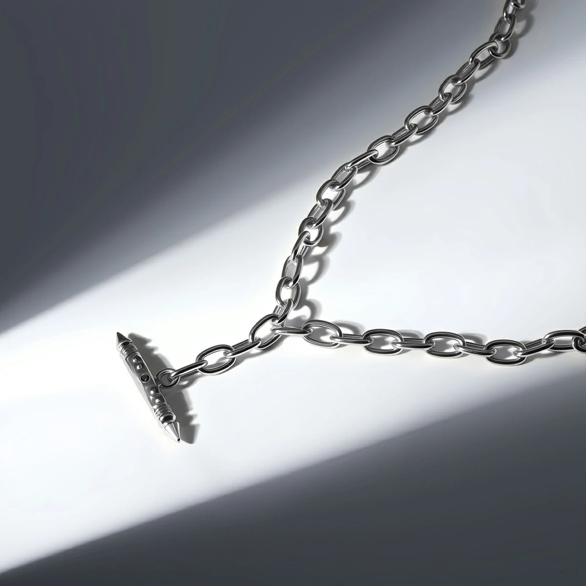 LAMINAR AXIS SPIKE CHAIN NECKLACE