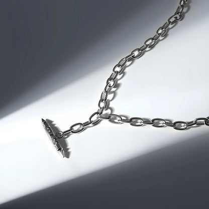 LAMINAR AXIS SPIKE CHAIN NECKLACE