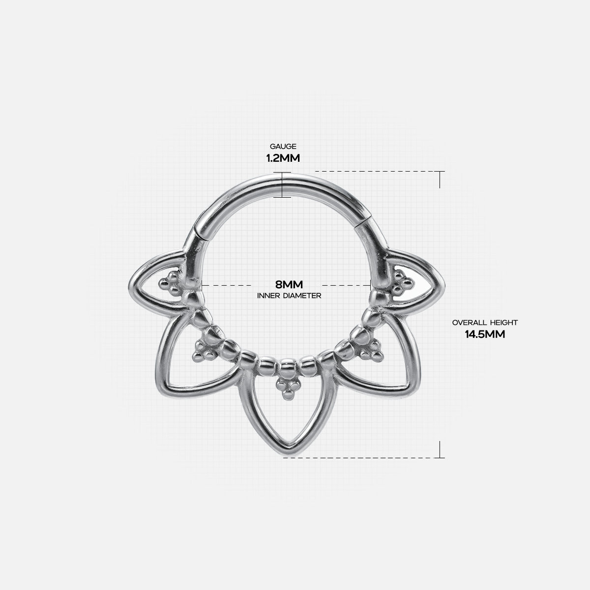 CHIC BLOSSOM SEPTUM CLICKER