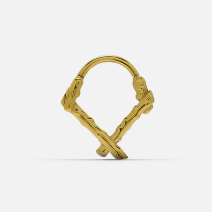 RUSTIC BRANCH SEPTUM CLICKER