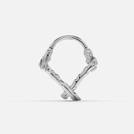 RUSTIC BRANCH SEPTUM CLICKER