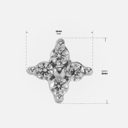 CELESTIAL POINT FLAT BACK STUD