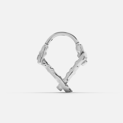 RUSTIC BRANCH SEPTUM CLICKER