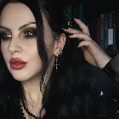 LONGINUS ASCENSION NAIL EARRINGS