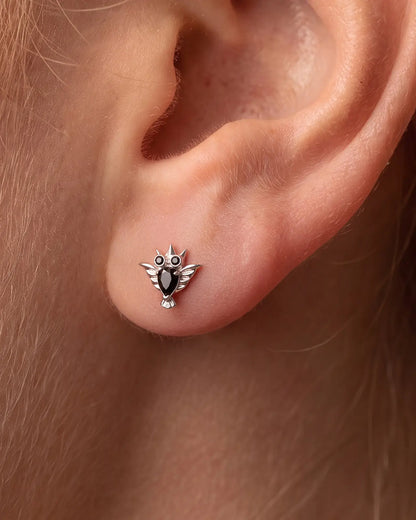 CRYSTAL OWL FLATBACK STUD