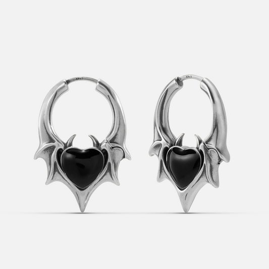 NOCTURNAL HEART EARRINGS