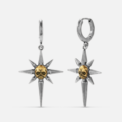 STARBURST SKULL EARRINGS