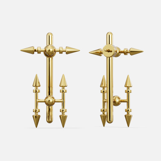 SPIRE AXIS STUD EARRINGS
