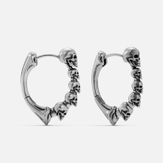 DEATHBOUND CIRCLE EARRINGS