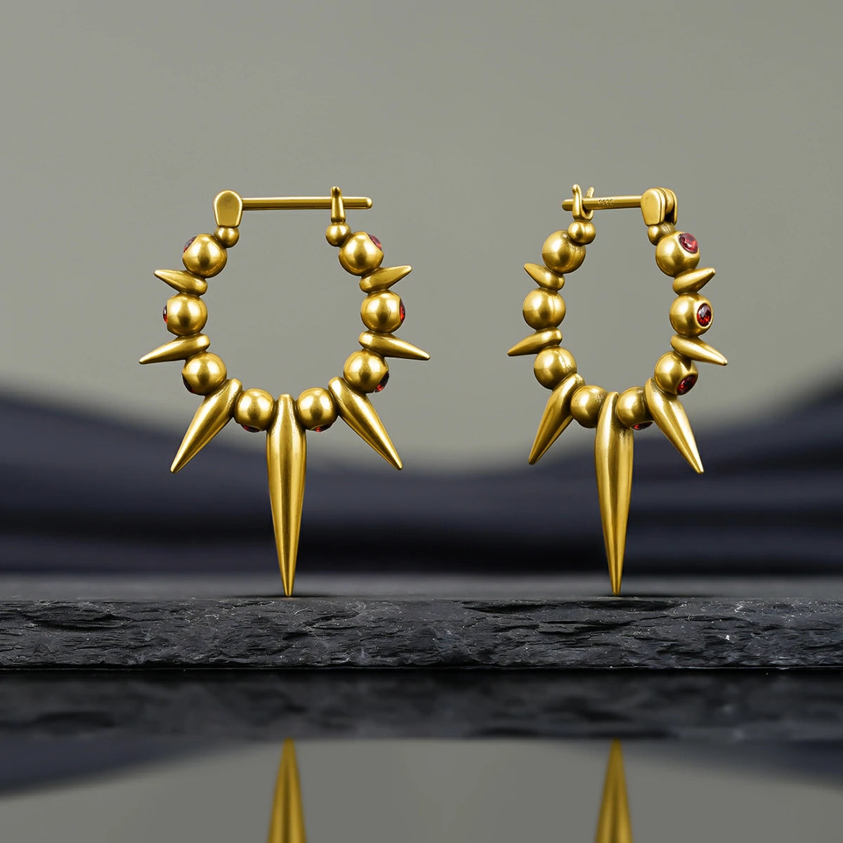 BLOODTHORN SPIKE EARRINGS