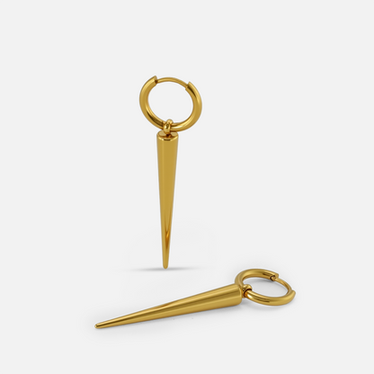 Aurum Long Spire Hoop Earrings