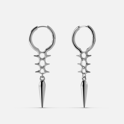 BIOMECH SPINE EARRINGS