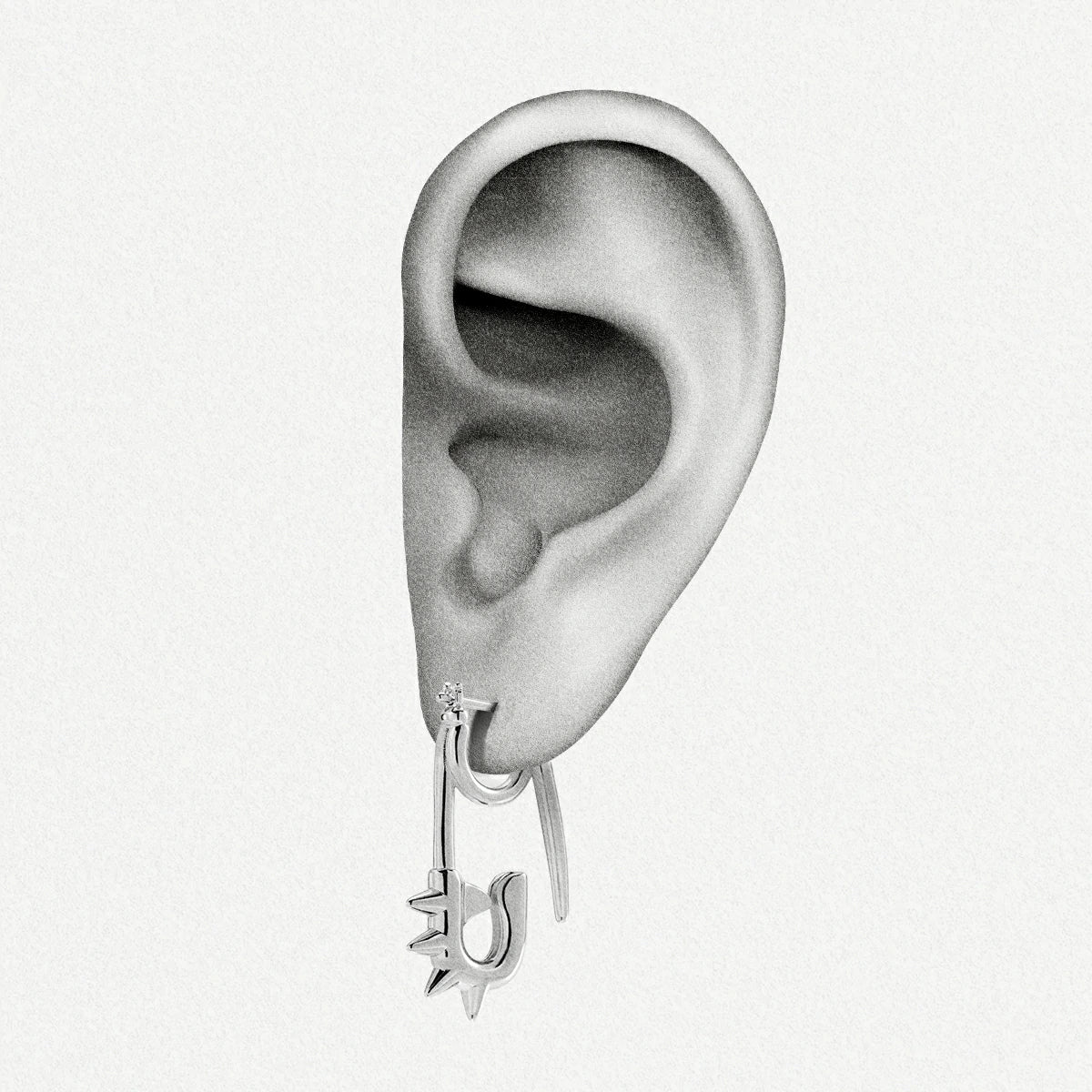 REBEL PIN EARRINGS
