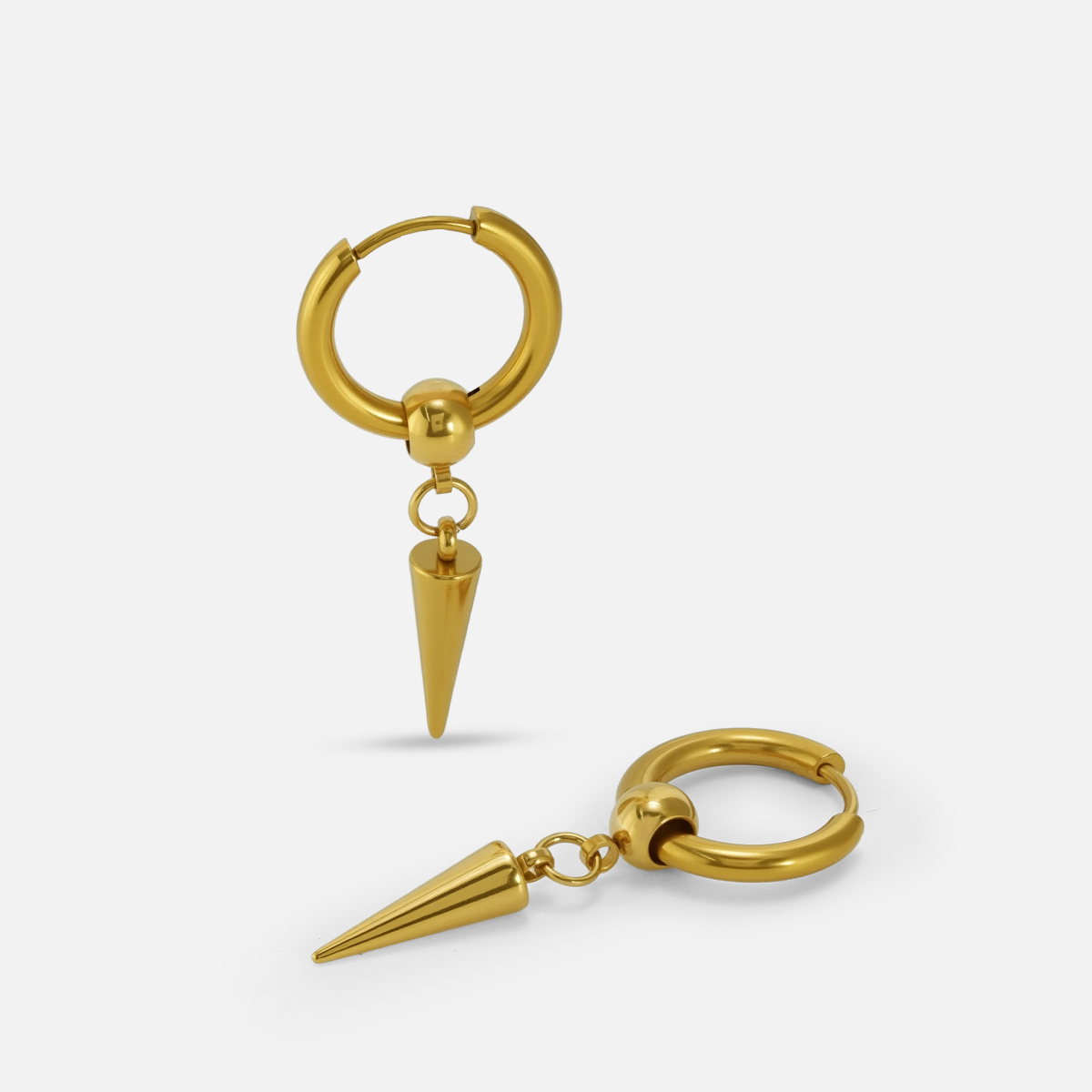 Aurum Spike Hoop Earrings