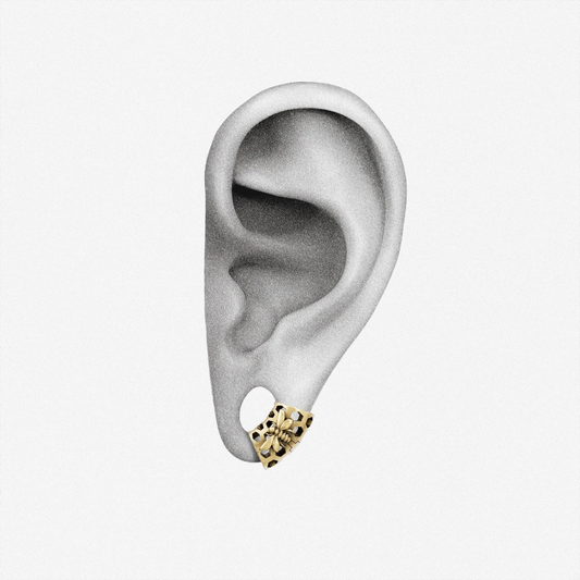 HONEYCOMB BEE EAR CUFFS