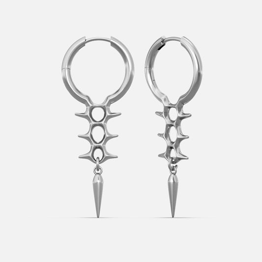 BIOMECH SPINE EARRINGS