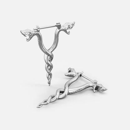 DUAL SERPENT EARRINGS