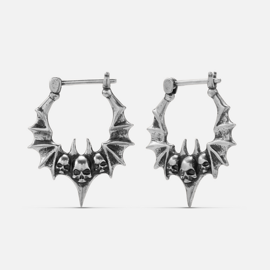 BAT SKULL EARRINGS