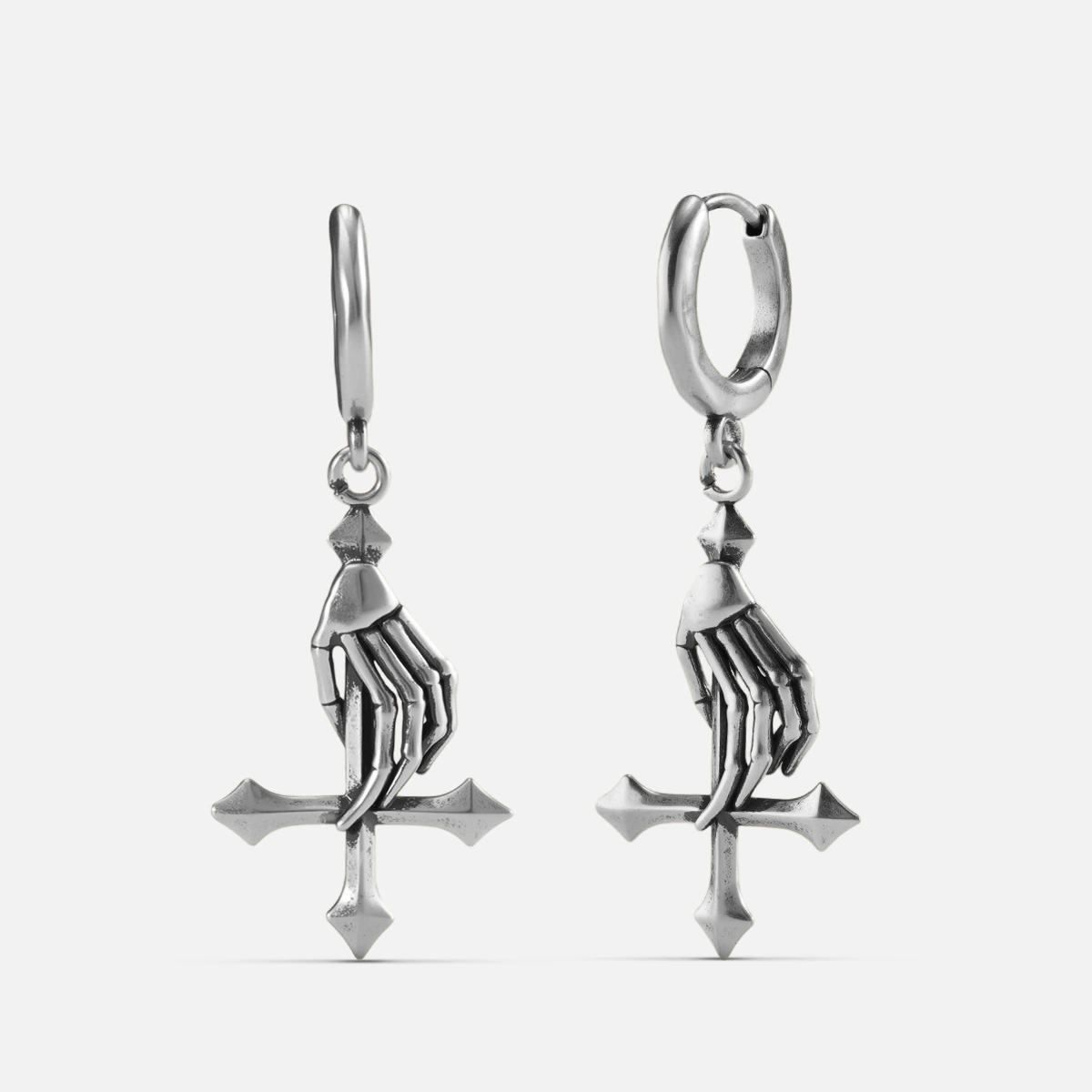 SACRED HAND CROSS EARRINGS