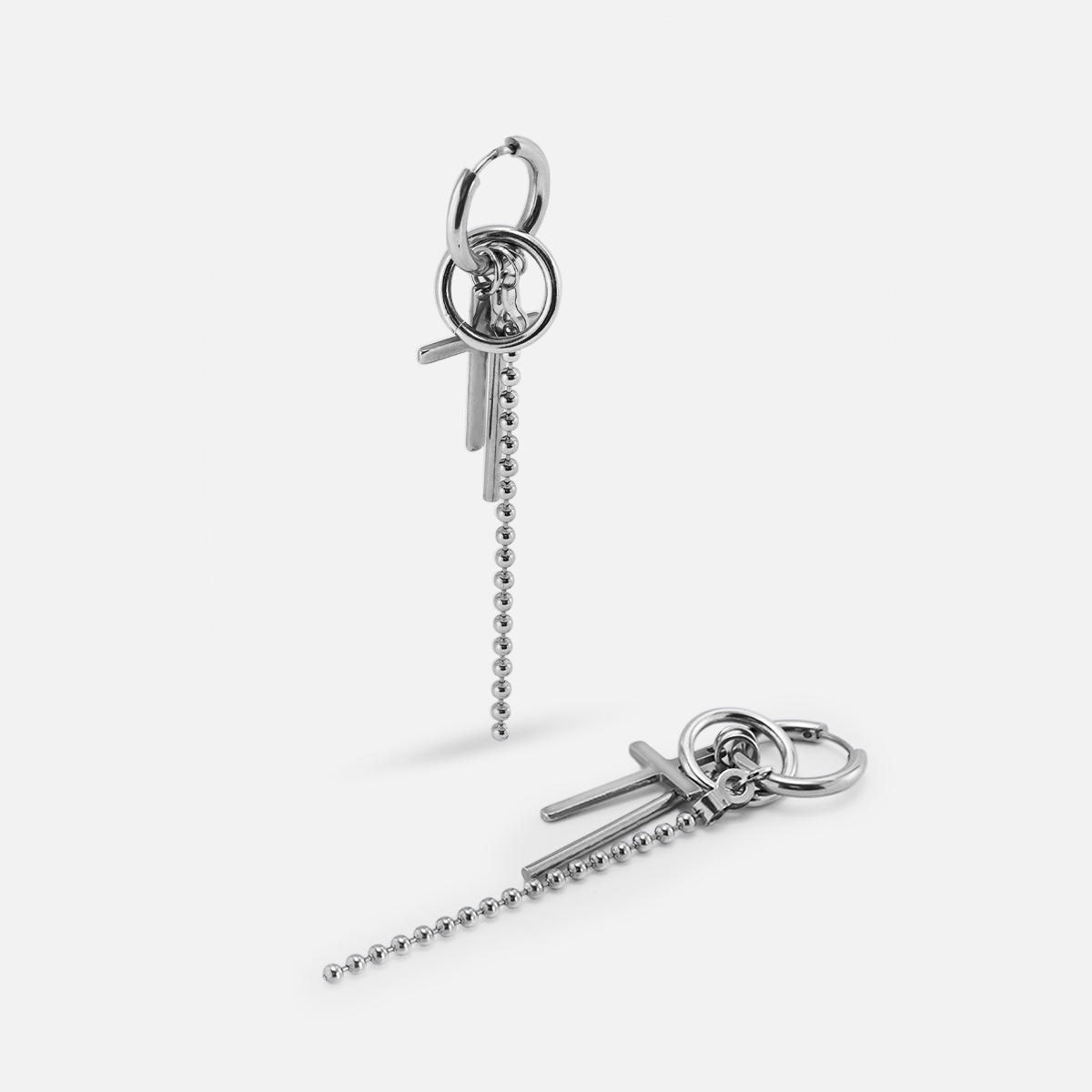 Crossline Chain Drop Hoop