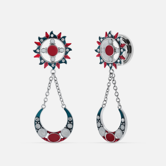 SUNFIRE CRESCENT DANGLES