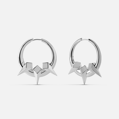 TRI-SPIKE CREST EARRINGS