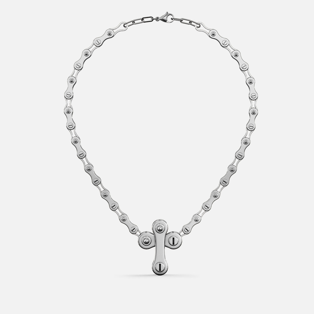INDUSTRIAL CROSS NECKLACE