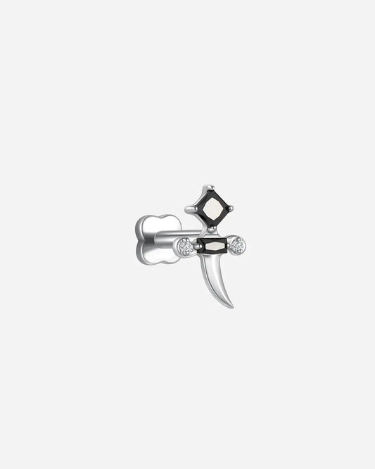 CRYSTAL DAGGER FLATBACK STUD
