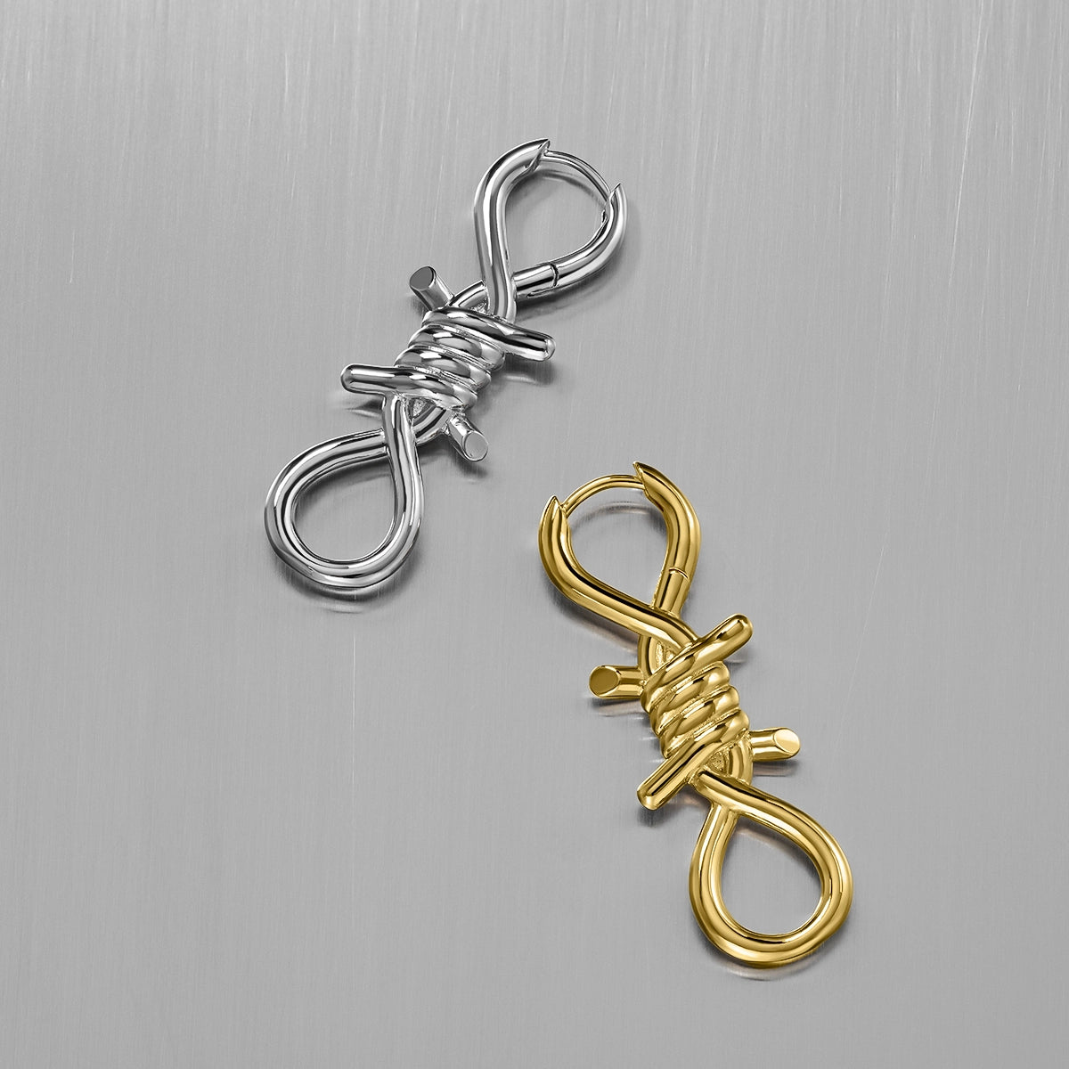 BOUND INFINITY EARRINGS