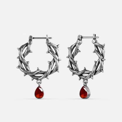 BLOOD THORN CROWN EARRINGS