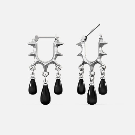 MIDNIGHT THORN EARRINGS