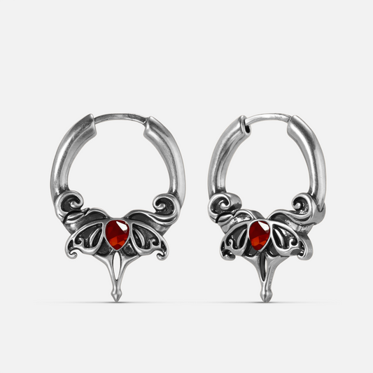 CRIMSON WING EARRINGS