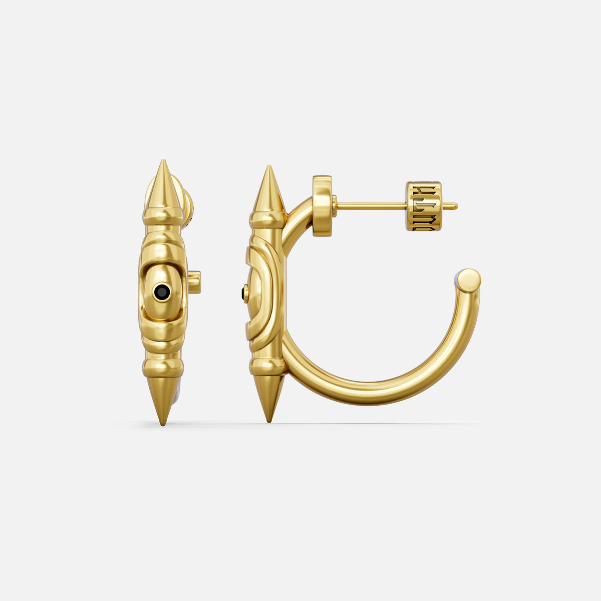 LAMINAR AXIS SPIKE EARRINGS