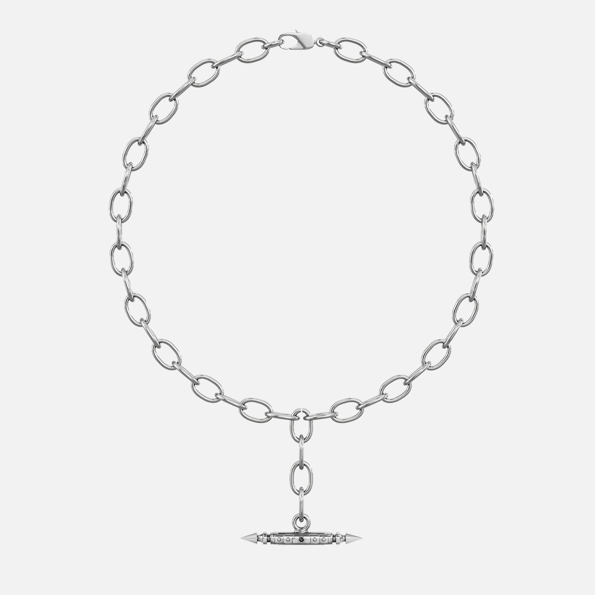 LAMINAR AXIS SPIKE CHAIN NECKLACE