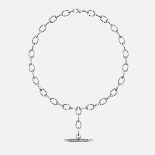 LAMINAR AXIS SPIKE CHAIN NECKLACE