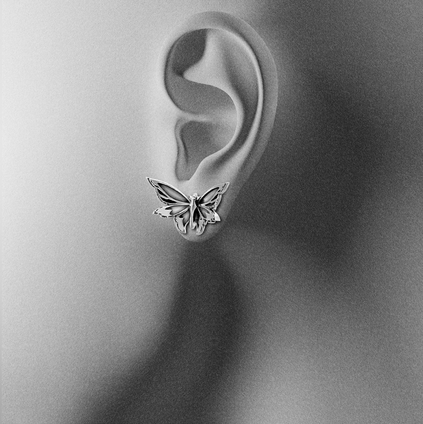 ETERNAL MOTH EAR STUDS