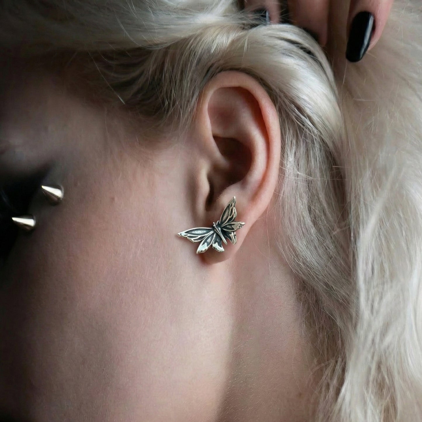ETERNAL MOTH EAR STUDS