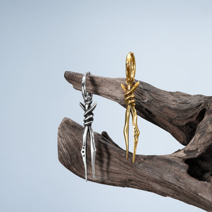 BOUND TWIN EARRINGS