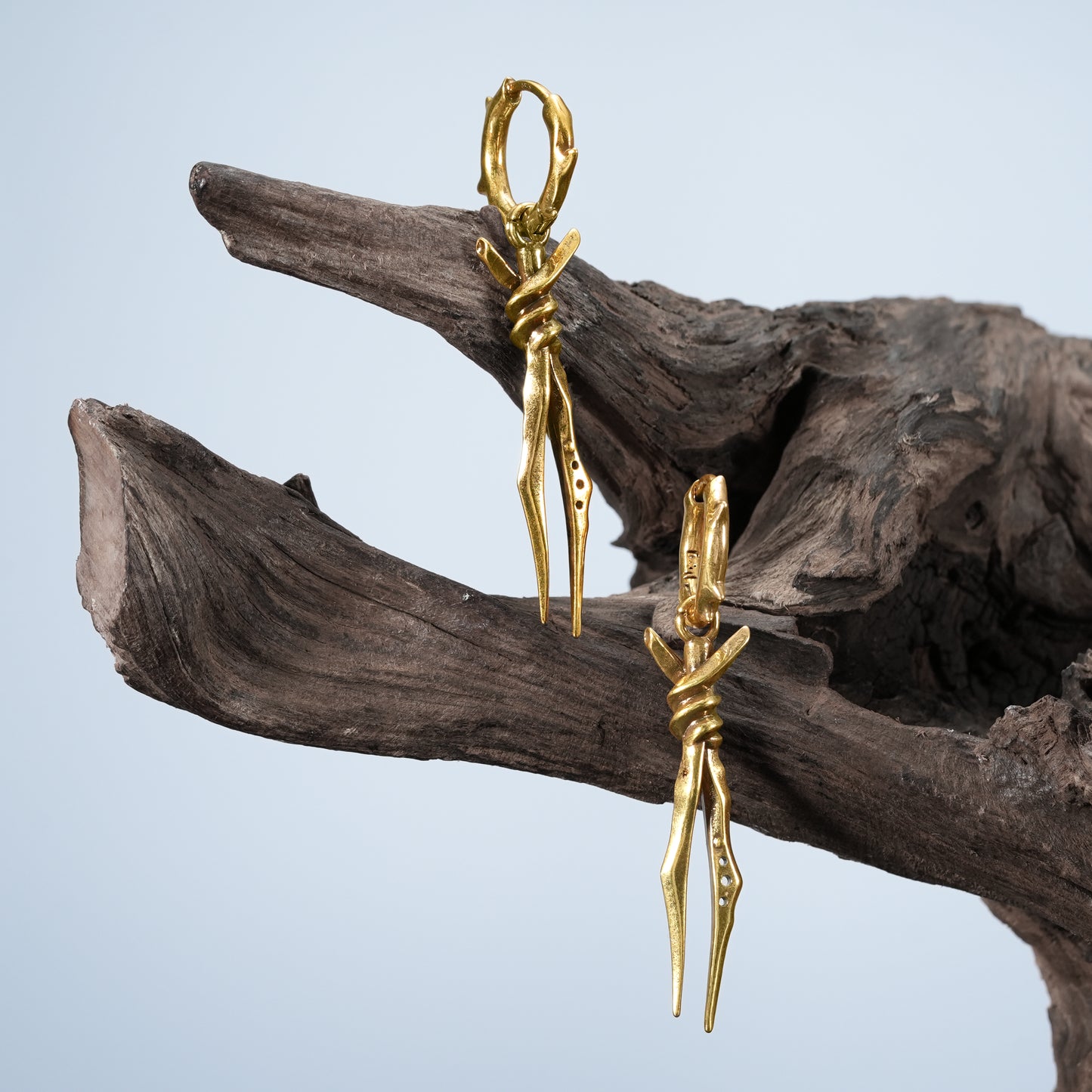 BOUND TWIN EARRINGS
