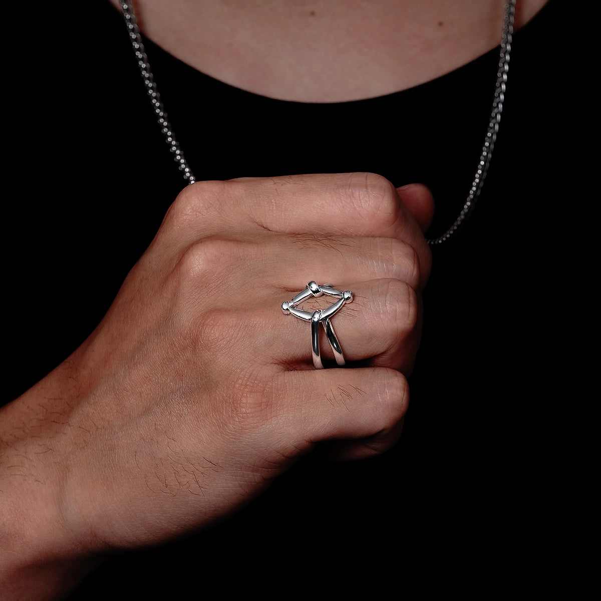 BAGUE CRÂNE MEMENTO MORI